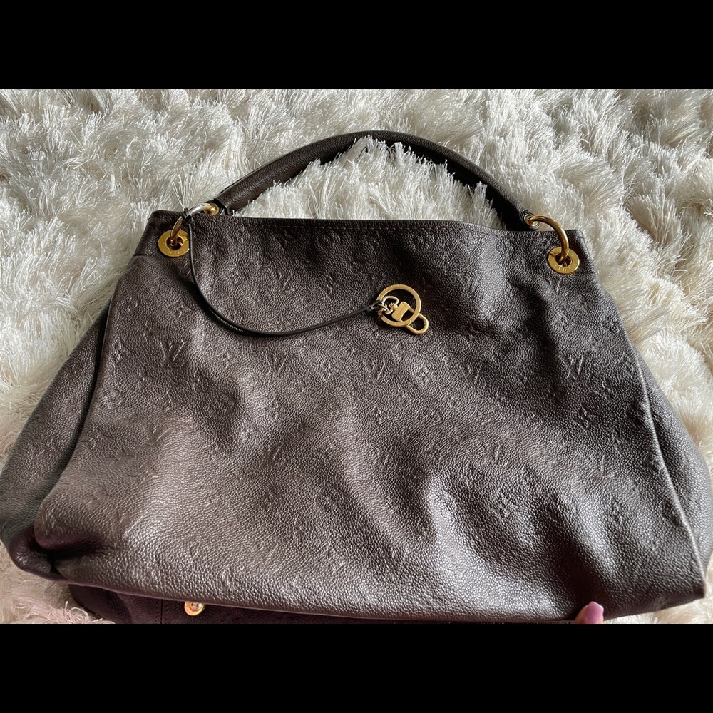 Louis Vuitton Artsy Empreinte Infiniti Mm Brown Leather Hobo Bag